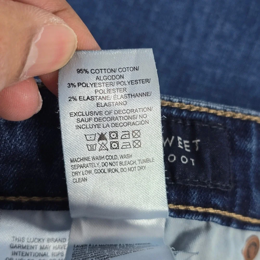 Lucky Brand Sweet Boot Jeans Dark Wash‎ Women 2/26 Regular Bootcut Denim 12514